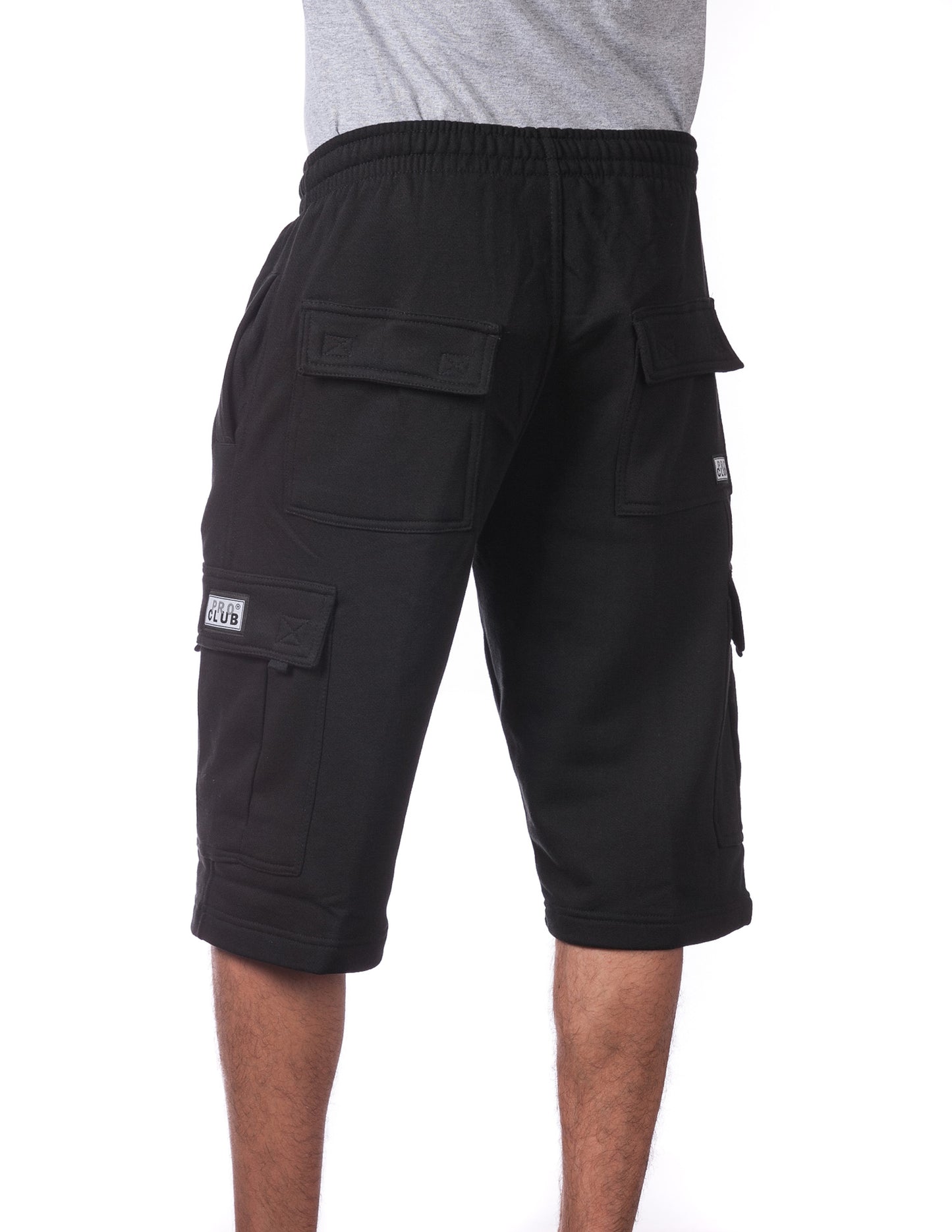 Pro Club Fleece Cargo Shorts BLACK