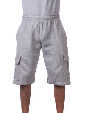 Pro Club Fleece Cargo Shorts HEATHER GREY