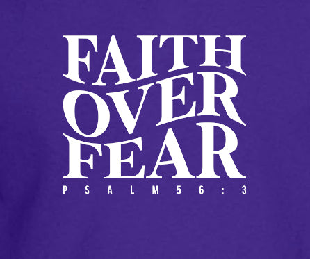 Faith Over Fear Printed T-Shirt