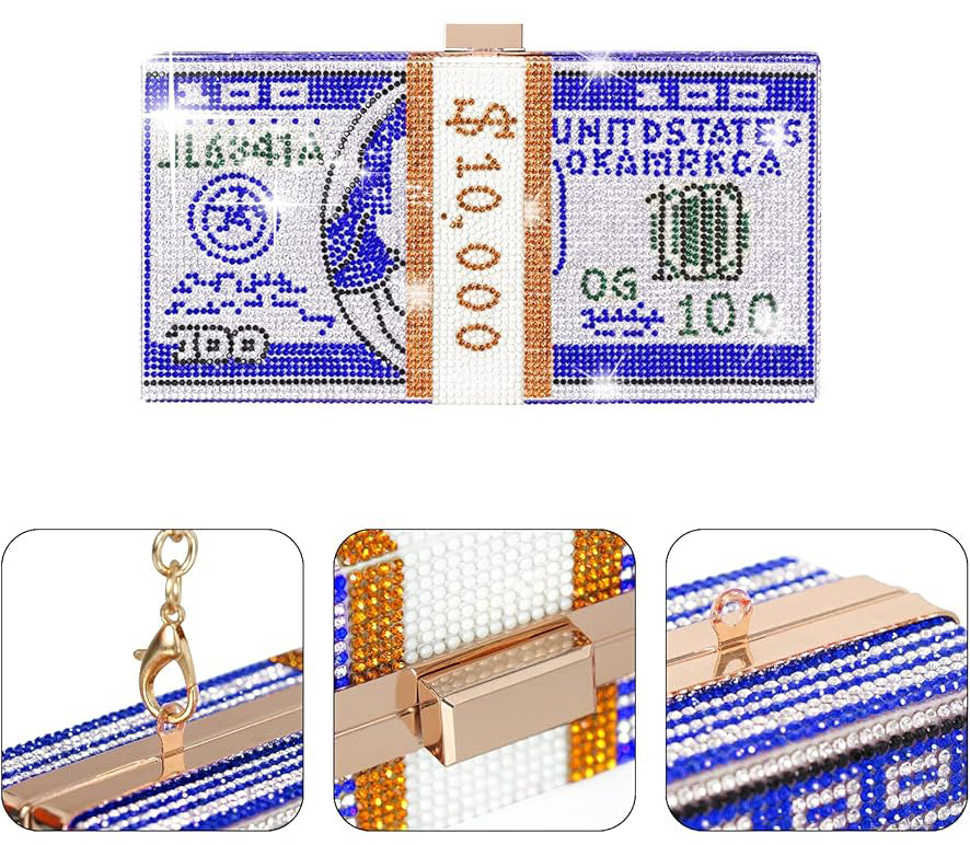 Money Clutch Wallet (Royal Blue)