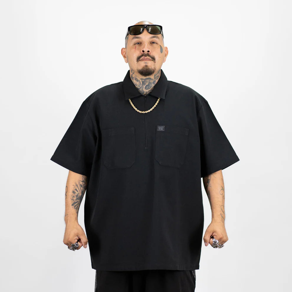 Black Half Zip Shirt (FB County)