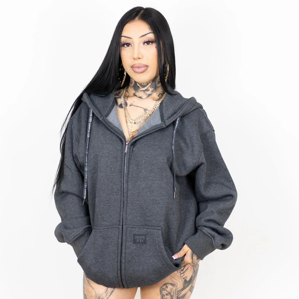 FB County Zip-Up Hoodie Charcoal