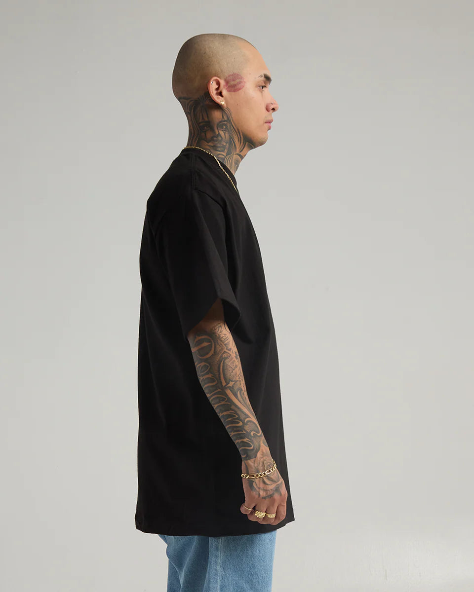 Shaka Wear Black Heavyweight T-Shirt