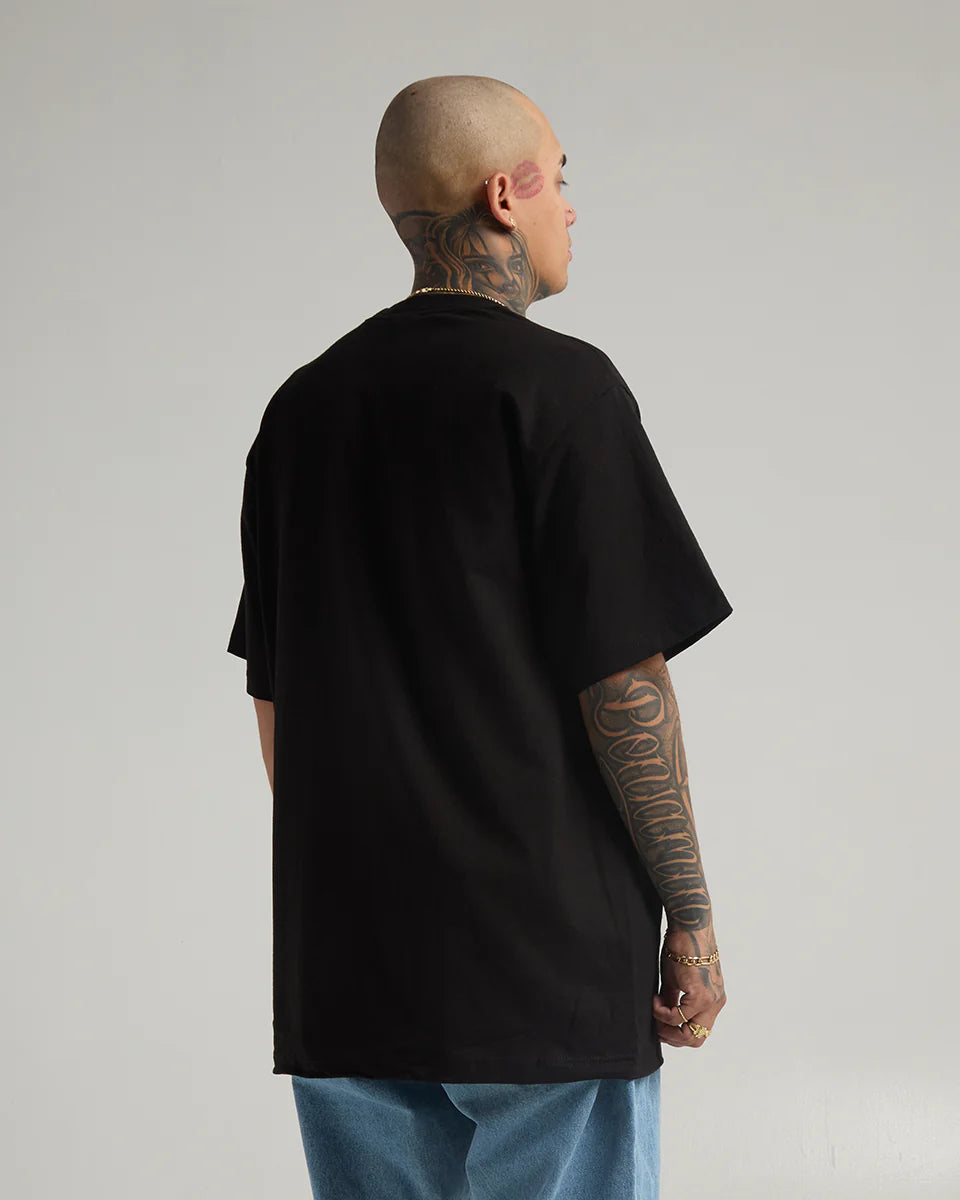Shaka Wear Black Heavyweight T-Shirt