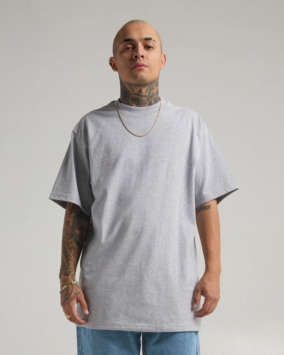 Shaka Wear Heather Grey Heavyweight T-Shirt
