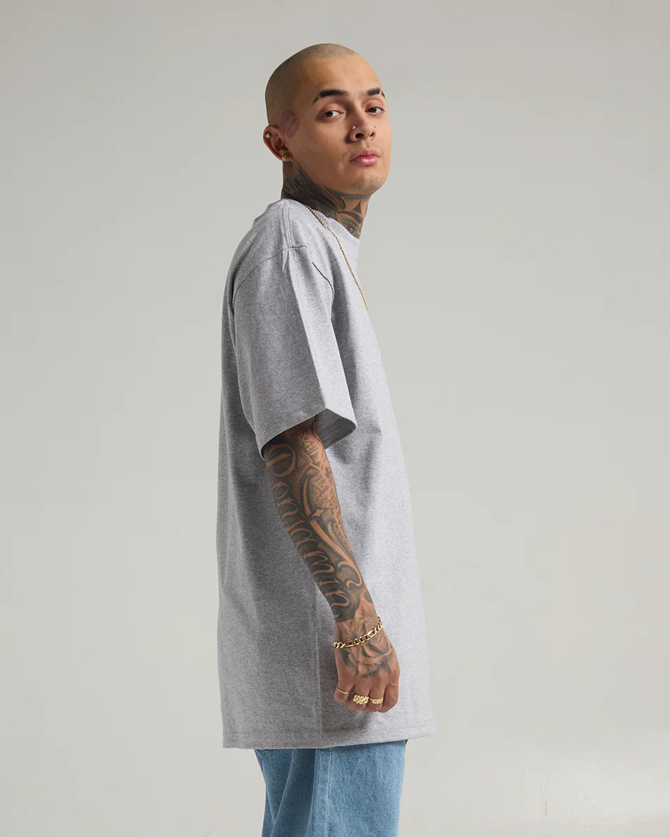 Shaka Wear Heather Grey Heavyweight T-Shirt