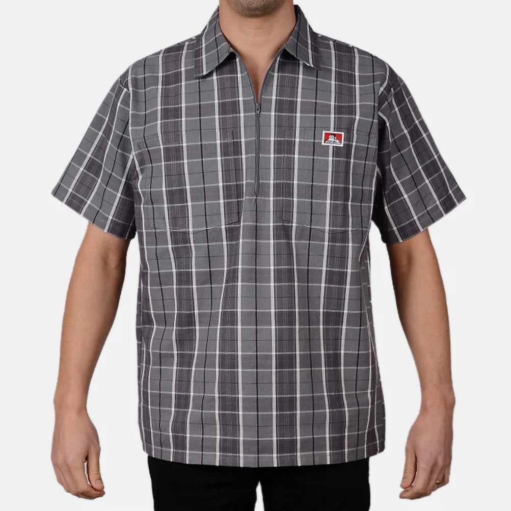 Half Zip Shirt Ben Davis -  Plaid