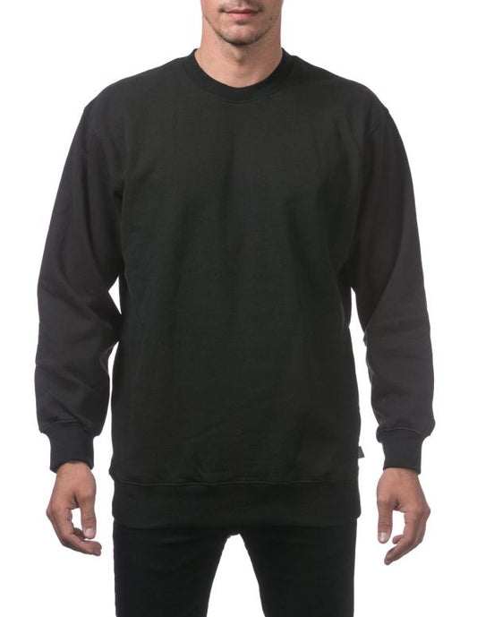 Crew Neck Pullover Sweater Black