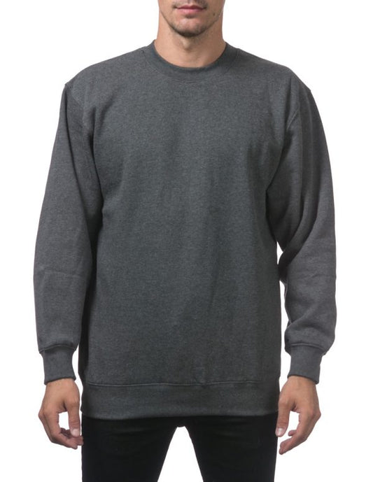 Crew Neck Pullover Sweater Gray