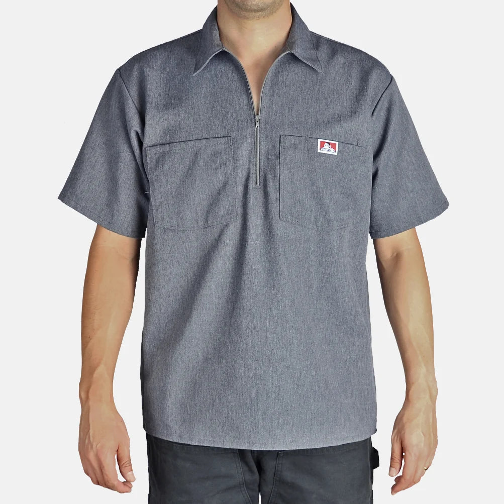 Half Zip Shirt Ben Davis - Solid Colors