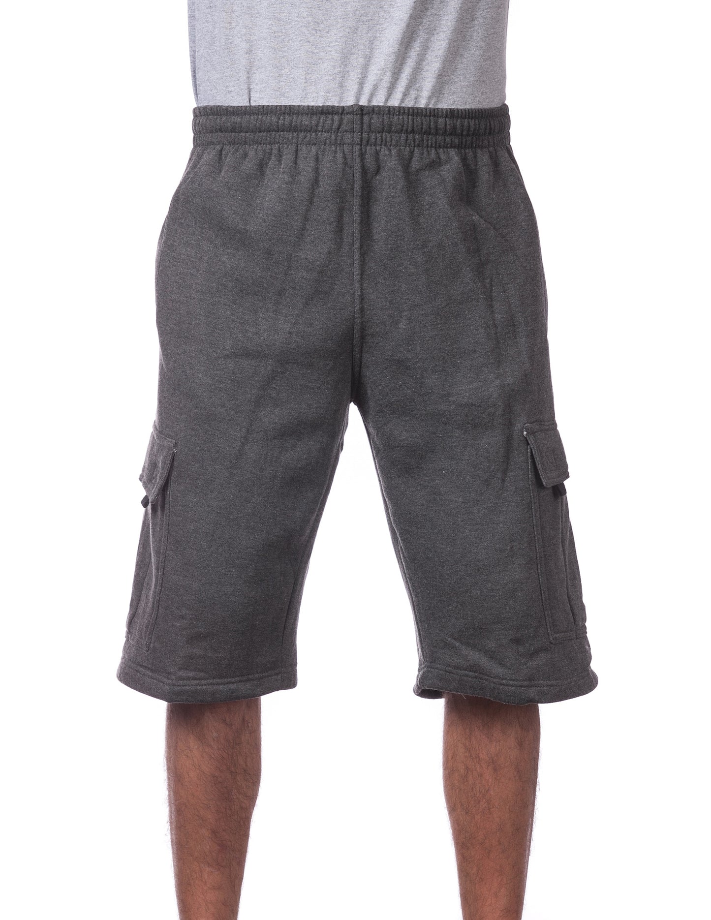 Pro Club Fleece Cargo Shorts CHARCOAL