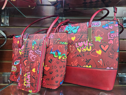 Graffiti Love Forever Handbag