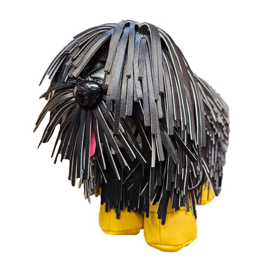 Shaggy Dog Purse Black