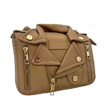 Tan Jacket Design Shoulder Bag