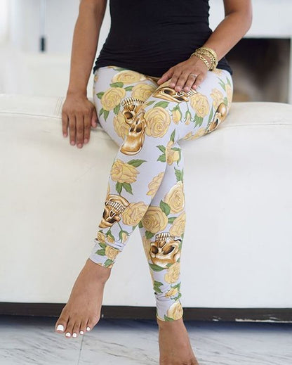 Golden Skull Legging