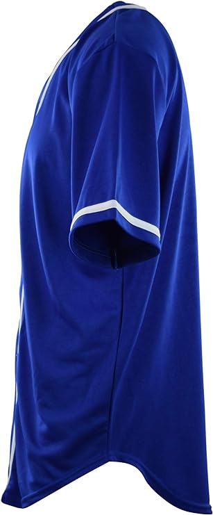 Plain Royal Blue Baseball Jersey