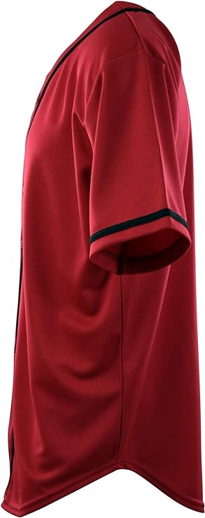 Plain Red Baseball Jersey