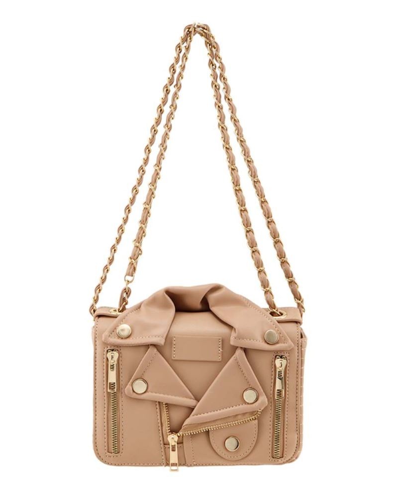 Tan Jacket Design Shoulder Bag