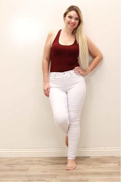 White Stretch Jean