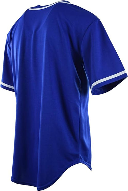 Plain Royal Blue Baseball Jersey
