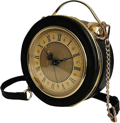Retro Clock Crossbody Purse
