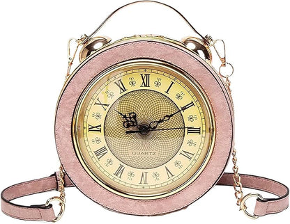 Retro Clock Crossbody Purse