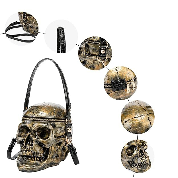 Skull Head Cross Body Bag