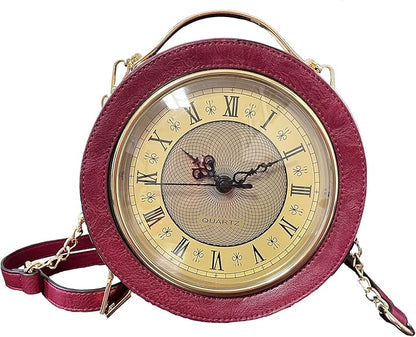 Retro Clock Crossbody Purse