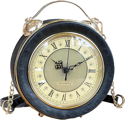Retro Clock Crossbody Purse