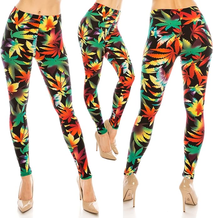 Rasta Marijuana Legging