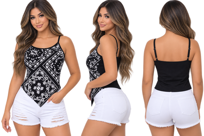 Ladies Bandana Tank Top