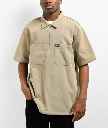 Khaki Half Zip Shirt (FB County)