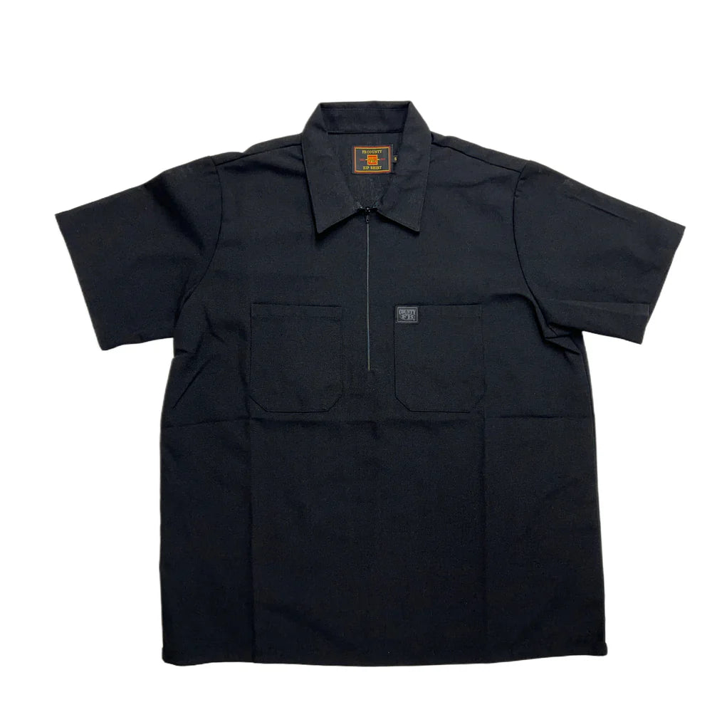 Black Half Zip Shirt (FB County)