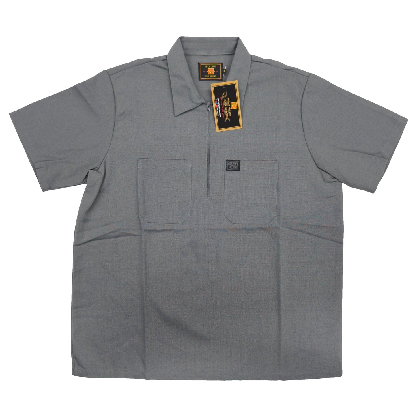 Grey Half Zip Shirt (FB County)