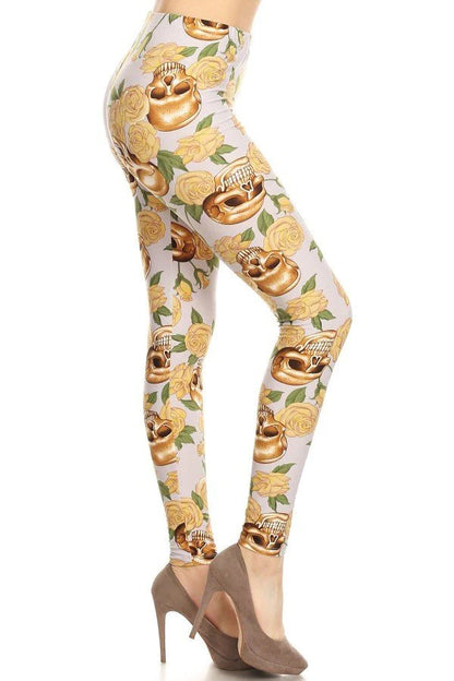 Golden Skull Legging