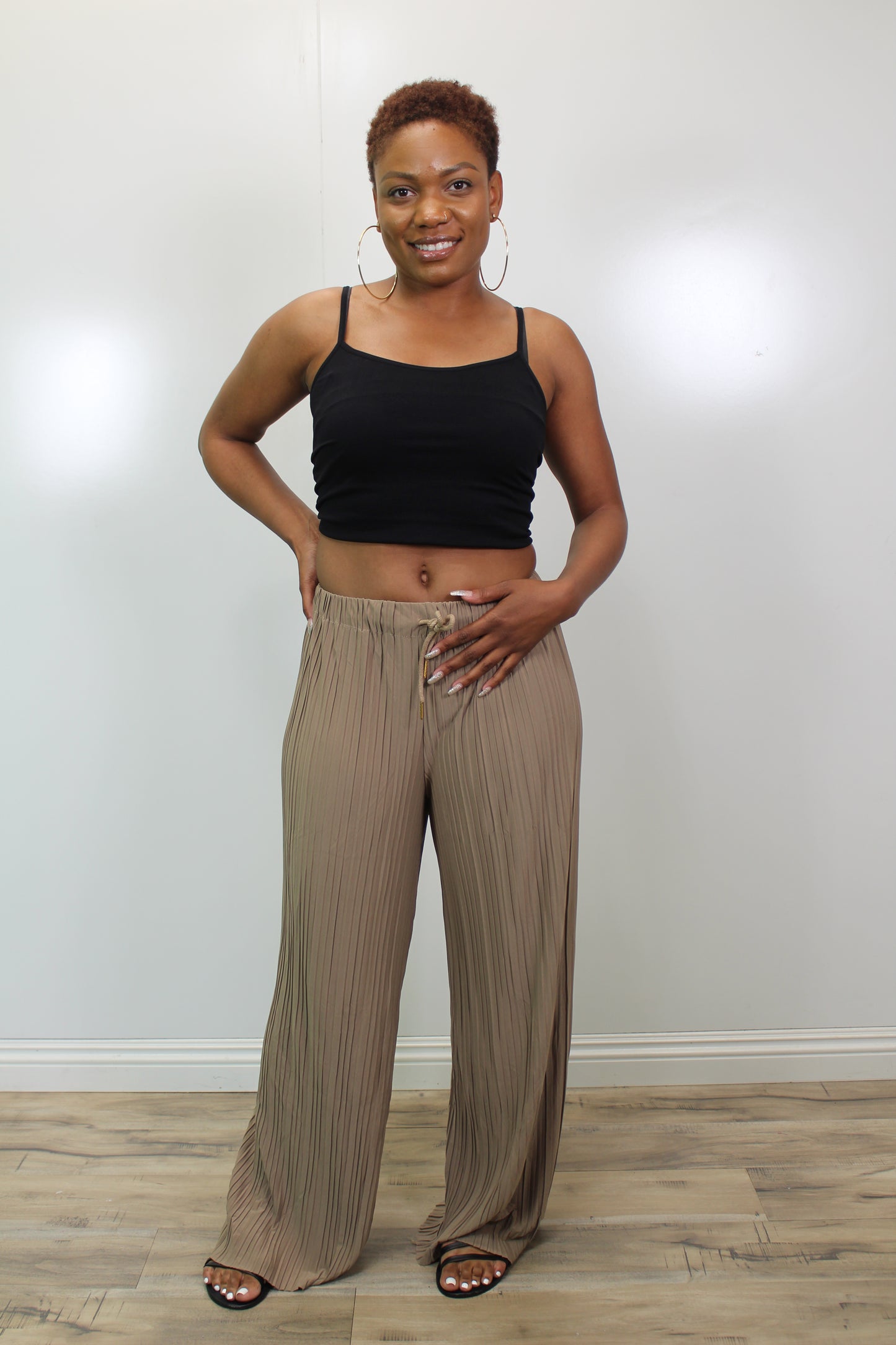 Palazzo Pants Tan