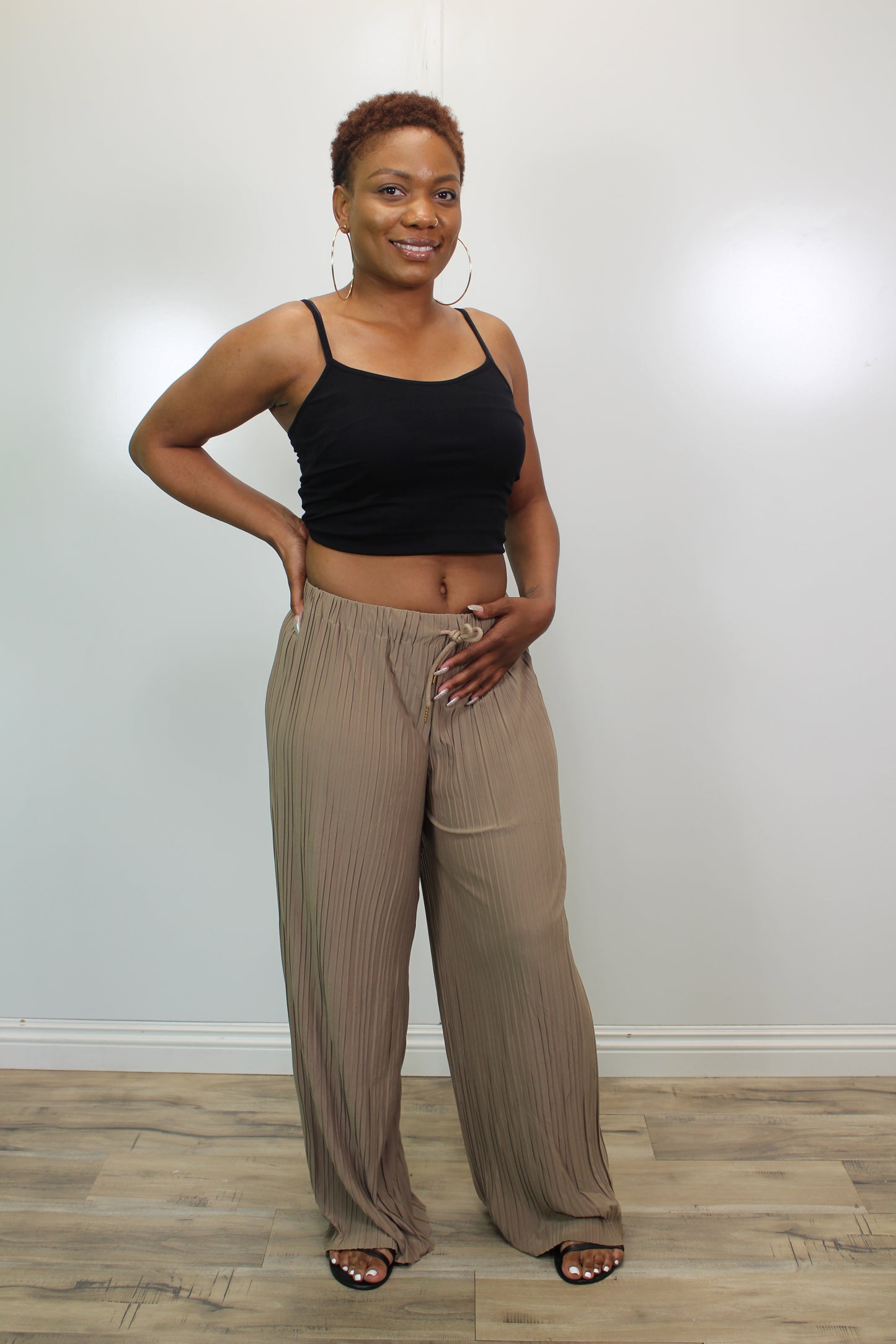 Palazzo Pants Tan