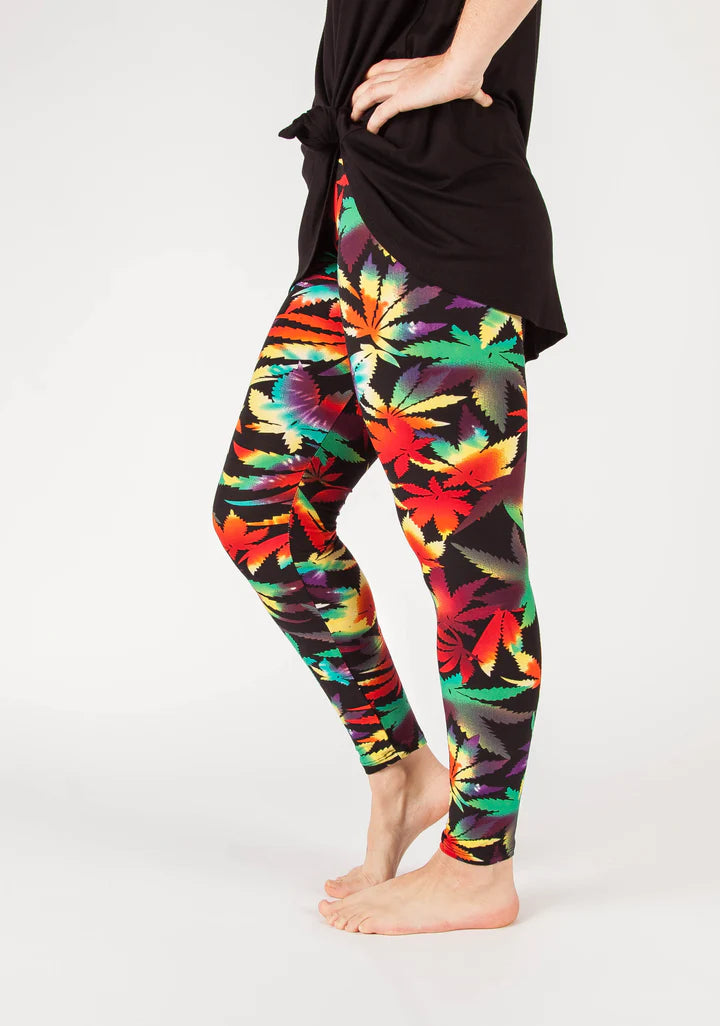 Rasta Marijuana Legging