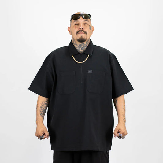 Black Half Zip Shirt (FB County)