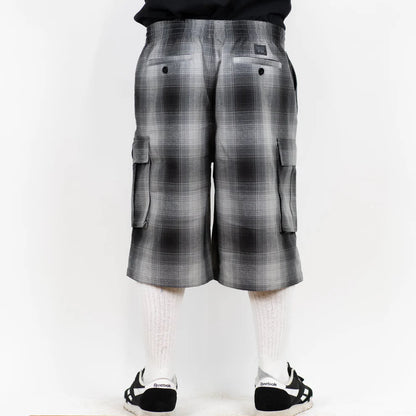 Black/Grey Cargo Checker Shorts (FB County)